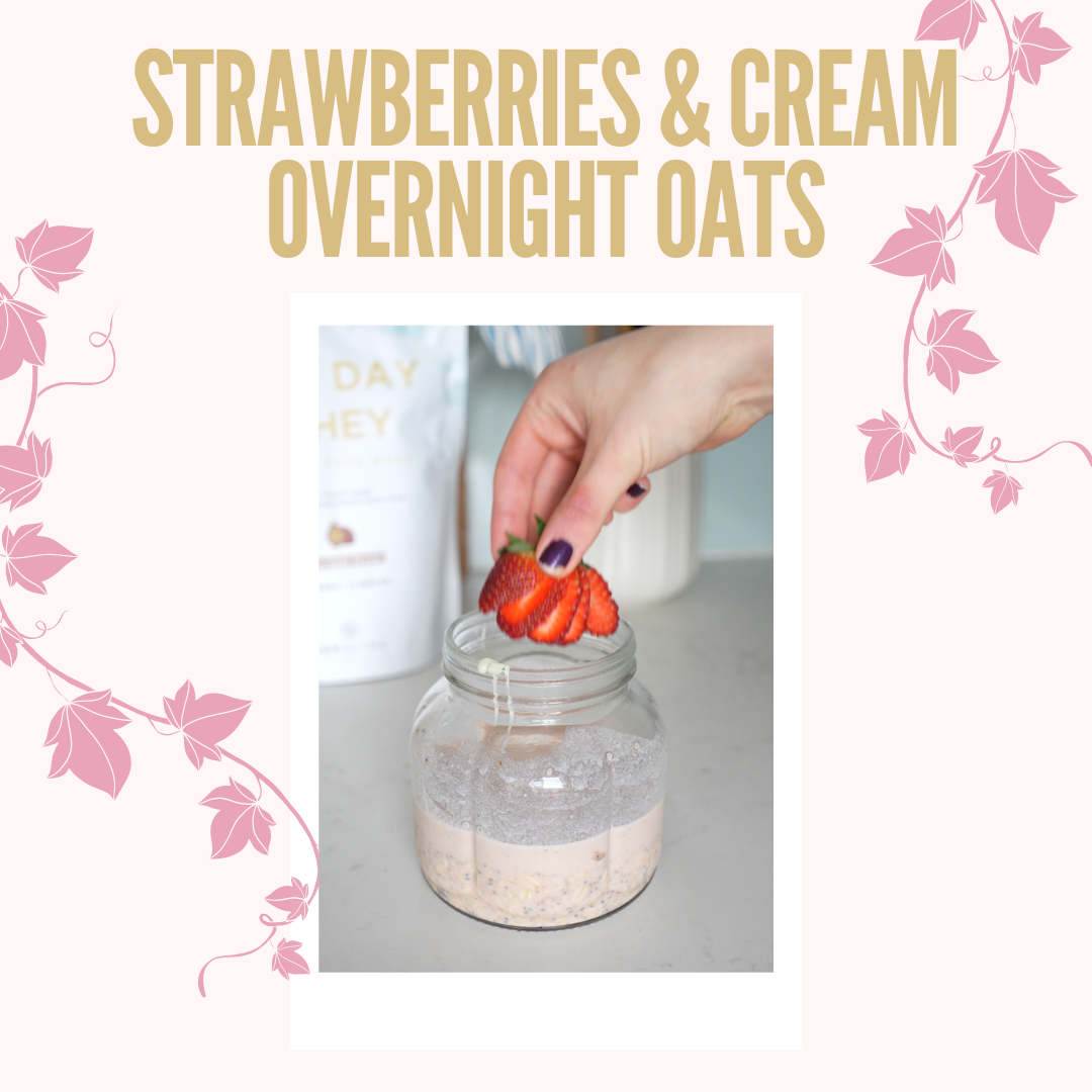 Strawberries & Cream Overnight Oats