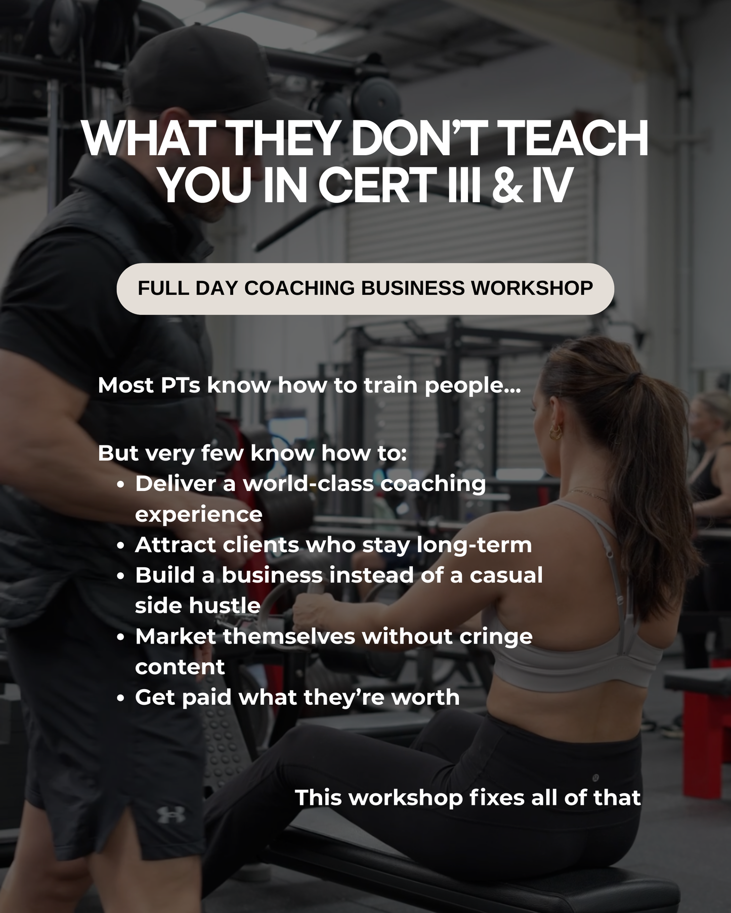 PT Workshop / Building A Profitable & Sustainable Fitness Business