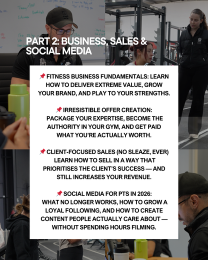 PT Workshop / Building A Profitable & Sustainable Fitness Business