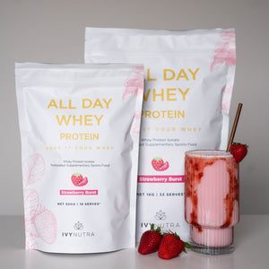 All Day Whey 1kg Strawberry Burst