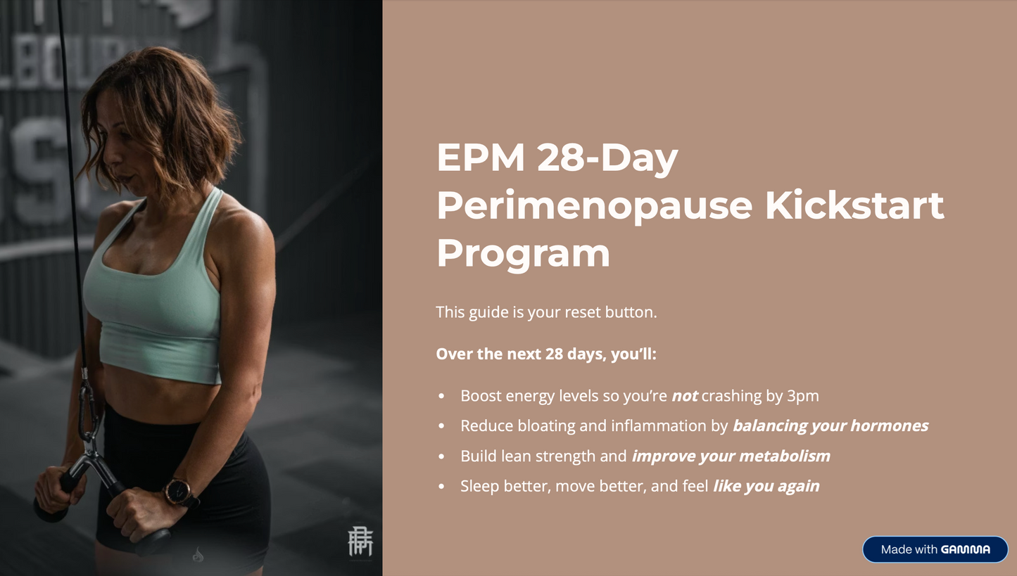 28 Day Perimenopause Kickstart - Online Program