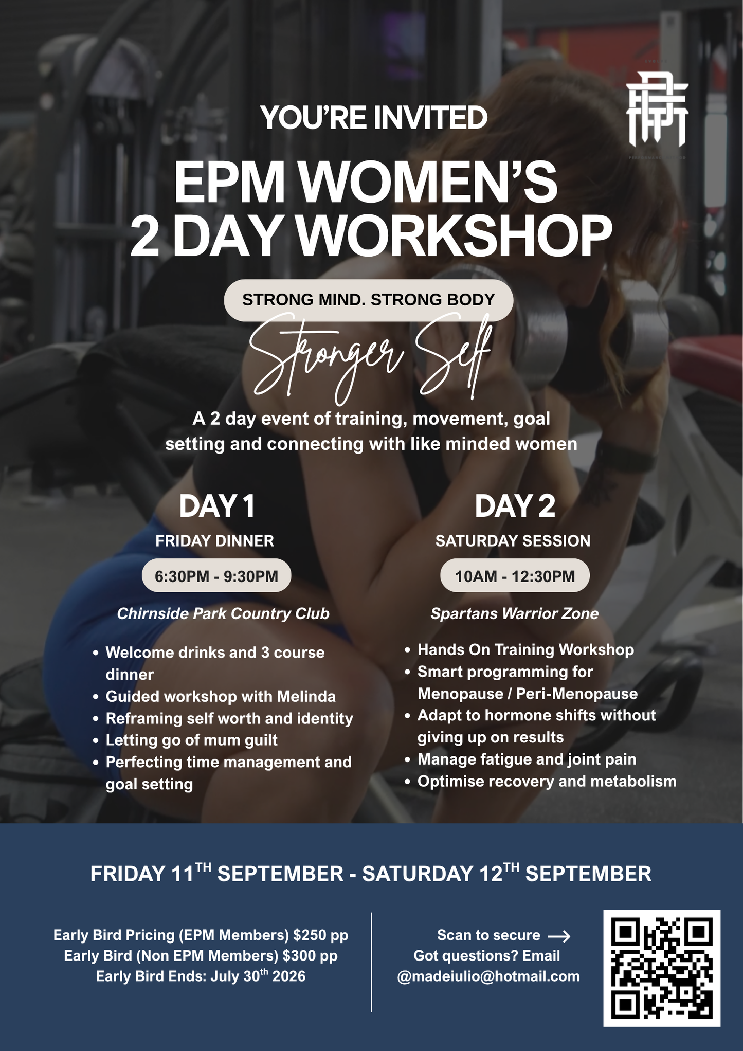 EPM WOMEN’S 2 DAY WORKSHOP